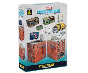 Asmodee, Marvel: Crisis Protocol - NYC City Block, Terrain Collection, Atomic Mass Games, Tabletop, 2 Players, from Age 14+, 90-120 Minutes, English, French and Spanish