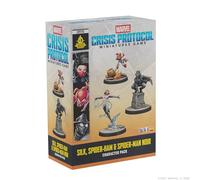 Marvel Crisis Protocol - Silk Spider-Ham E Spider-Noir Gioco In Miniatura