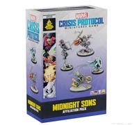 Asmodee North America Atomic Mass Games, Marvel: Crisis Protocol - Midnight Sons, espansione di affiliazione, Tabletop, 2 giocatori, dai 14+ anni, 90-120 minuti, tedesco, multilingue