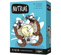 Asmodee Nutrias, Gioco di Carte Tattico per 3 a 5 Giocatori, Gioco di Strategia a Partenza di 8 anni con partite di Circa 20 Minuti, Divertente Gioco con lontre per tutta la Famiglia, Spagnolo