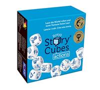Asmodee - Rory's Story Cubes Original Hangtab: Actions (Azzurro) - Gioco da Tavolo di Fantasia e Narrazione, Lancia i Dadi e Inventa la Tua Storia, 6+ Anni, Edizione in Italiano
