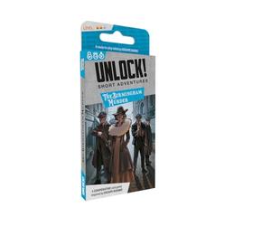 Asmodee SPACE Cowboys | Unlock! Short Adventures 9: The Birmingham Murder | Gioco di carte Escape Room | Età 10+ | Giocatori 1-6 | Tempo di gioco: 30 minuti