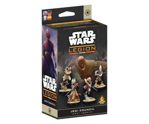 Asmodee | Star Wars: Legione - Espansione del Comandante del Consiglio Jedi | Porta Mace Windu e il Consiglio Jedi al tavolo in questo gioco di miniature tattiche. 2 giocatori | 90 minuti | Età 14+