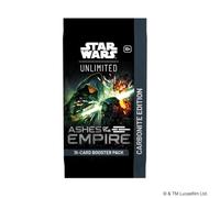 Asmodee Star Wars: Unlimited TCG Ceneri dell'Impero Carbonite Booster Pack - Pacchetto di carte premium con carte Hyperspace, Prestige e Foil, dai 12 anni in su, 2 giocatori, tempo di gioco 20 minuti