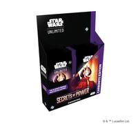 Asmodee Star Wars: Unlimited TCG Secrets of Power Carbonite BOOSTER DISPLAY - 12 Premium Booster Packs with Exclusive Variant & Prestige Cards, Ages 12+, 2+ Players, 20 Minute Playtime