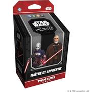 Asmodee Star Wars: Unlimited TCG Twin Suns Deck Dooku e Asajj Ventress, Deck multiplayer precostruito di 80 Carte, Guerra dei Cloni, Contenuto Esclusivo, A partire da 12 Anni, Versione francese