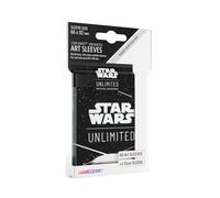 Asmodee White Officially Licensed Pack of 60 Art Sleeves 1 Clear Sleeve, Optimized Size for Star Wars Unlimited Other TCG and LCG Games, Made by Gamegenic, GGS15063ML