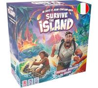 Asmodee - SURVIVE THE ISLAND - Gioco da Tavolo di Avventura | Gioco da Tavola Strategico con Vulcani e Tradimenti per Famiglie e Amici - 2-5 Giocatori - 8+ Anni - 45 Min. - Ed. Italiana