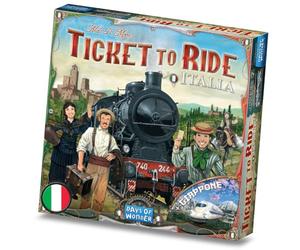 Asmodee - TICKET TO RIDE: ITALIA E GIAPPONE - Espansione Gioco da Tavolo | Gioco da Tavolo Strategico di Costruzione Reti Ferroviarie - 2-5 Giocatori - 8+ Anni - 30-60 Minuti - Edizione Italiana