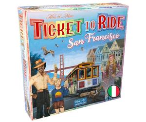 Asmodee - Ticket to Ride San Francisco - Gioco da Tavolo - Esplora la Città Dorata della Pace e dell’Amore - Gioco di Strategia per Famiglie e Amici - 2-4 Giocatori, 8+ Anni, Edizione in Italiano