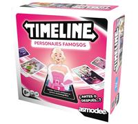 Asmodee Timeline - Gioco di carte educativi con personaggi famosi, storia e biografie, ordina cronologicamente figure iconiche, a partire dagli 8 anni, da 2 a 6 giocatori, 15 minuti, spagnolo