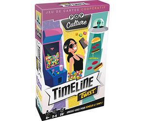 Asmodee - Timeline Twist Pop Culture - Gioco da tavolo per bambini da 8 anni - Gioco di carte - Sfida Cooperativa - Unisciti a Districare Il Tempo - 2-6 Giocatori - 20 Min - Versione Italiana