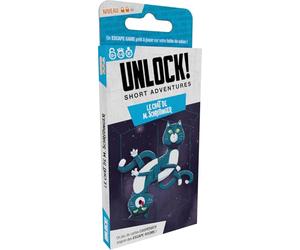 Asmodee - Unlock! Short Adventures - Il gatto di M.Schrödinger - Space Cowboys - Gioco d'indagine - Escape Game - Gioco cooperativo da 10 anni - 1 a 6 giocatori - 45 min - in francese