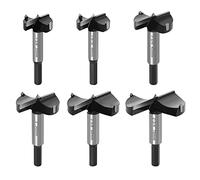 ASNOMY Set di 6 punte Forstner per Legno in acciaio al tungsteno, sega a tazza e Legno Drill Bits Set per legno duro, plastica e compensato - con 35/40/45/50/60/70 mm