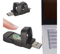ASnwpaK Chiavetta USB con Sblocco Tramite Impronta Digitale, Chiavetta USB Crittografata di Grande capacità, Doppia Interfaccia USB+Type-C, Trasferimento Veloce 500 MB/S, per Android, Pc 256GB