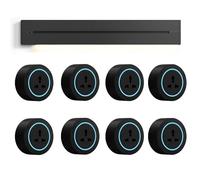 ASnwpaK Presa Elettrica da Binario (40-100cm), Presa Elettrica Staccabile, Presa Elettrica da Binario Mobile da Parete 8000W 32A, con Interfaccia USB+Typec/Luce Calda, per Casa, Ufficio,8pcs-80cm