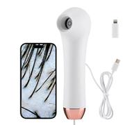 ASnwpaK Tester dei Follicoli del Cuoio Capelluto, Analizzatore della Pelle Multifunzione, 100W HD Pixel, Collegamento con Il Telefono Cellulare per Scattare Foto + Video, 6 Luci LED, Impermeabile