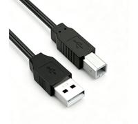 Asobilor Cavo USB per stampante USB 2.0 da A a B ad alta velocità per Epson EcoTank ET-2800 ET-4800 ET-2400 ET-2850 ET-8550 ET-4850 ET-3850 ET-15000 ET-8500 XP-5200 XP-4200 135, Centesimo metri)