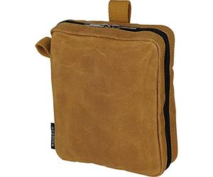 Asobito AB-051 - Custodia per primo soccorso, impermeabile, 100% materiale naturale, durevole, piccoli oggetti, borsa per gadget, pronto soccorso, all'aperto, campeggio, Tawny.