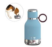 Asobu Dog Bowl Interno/esterno 1000 ml Blu Metallico Acciaio SDB1 BLUE