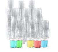 ASOENTIWOX 400 bicchieri in plastica, 20 ml/2 cl, in plastica, riutilizzabili, trasparenti, per feste, matrimoni, festival, attività commerciali