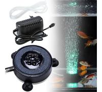 ASOFTY Pietra Aerea per Acquario con LED, Luce per Bolle per Acquario, LED Luce Colorata per Acquario, Luce per Acquario con Foro per Bolle d'Aria per Decorazione Acquario
