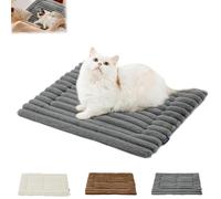 Asolla - Cuccia per gatti autoriscaldante, lavabile in lavatrice, riflette il calore corporeo, calda, coperta termica per animali domestici, per tutti gli animali domestici (grigio, L)