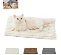 Asolla - Cuccia per gatti autoriscaldante, lavabile in lavatrice, riflette il calore corporeo, calda, coperta termica per animali domestici, per tutti gli animali domestici (bianco, XL)