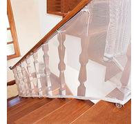 Asoner child Safety net, balconi, terrazzi e ringhiera Netting scale, safe, binario per bambini/Pet/giocattolo, robusto materiale tessuto a rete, 3 m, colore bianco