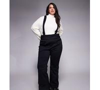 ASOS 4505 Curve - Ski - Pantaloni da sci a zampa in soft shell idrorepellenti neri-Nero 52