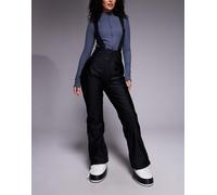 ASOS 4505 Hourglass - Pantaloni da sci a zampa in soft shell idrorepellenti neri lucidi-Nero 44