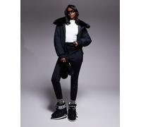 ASOS 4505 - Pantaloni soft shell da ski skinny neri idrorepellenti-Nero 48