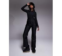 ASOS 4505 Ski - Pantaloni da sci a zampa neri lucidi morbidi e impermeabili-Nero 40