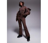 ASOS 4505 Ski - Pantaloni da sci dritti color caffè in softshell con cintura-Marrone 48