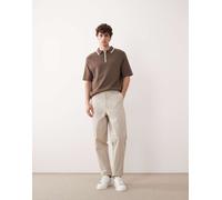 ASOS COLLECTIVE - AC-B-252 - Chino carrot fit in misto cotone e nylon écru-Bianco 58 Short