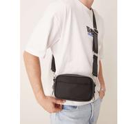 ASOS DESIGN - Borsa a tracolla elegante in nylon nera-Nero No Size