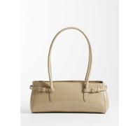 ASOS DESIGN - Borsa da spalla testurizzata color pietra con cinturini-Viola No Size