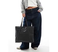 ASOS DESIGN - Borsa shopping per laptop nera impermeabile-Nero No Size