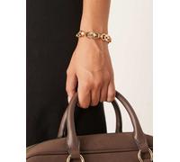 ASOS DESIGN - Bracciale dorato con catenina stile vintage-Oro No Size
