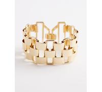 ASOS DESIGN - Bracciale oro con cinturino grande stile orologio No Size
