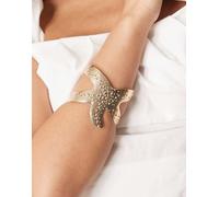 ASOS DESIGN - Bracciale rigido color oro stile stella marina No Size