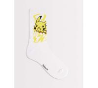 ASOS DESIGN - Calzini bianchi con grafica Pokemon-Bianco 43-48