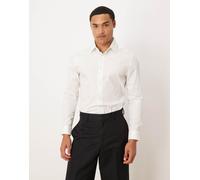 ASOS DESIGN - Camicia elasticizzata skinny fit bianca-Bianco M