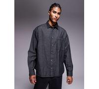 ASOS DESIGN - Camicia in denim oversize anni '90 nera-Nero S