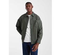 ASOS DESIGN - Camicia oversize testurizzata verde-Grigio S