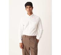 ASOS DESIGN - Camicia Oxford bianca vestibilità classica-Bianco 4XL