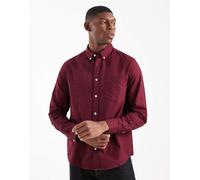 ASOS DESIGN - Camicia Oxford vestibilità classica bordeaux-Rosso 4XL