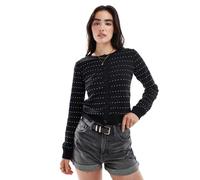 ASOS DESIGN - Cardigan in maglia a pois-Multicolore M