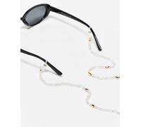 ASOS DESIGN - Catenina per occhiali da sole dorata con design con perle di acqua dolce sintetiche-Oro No Size