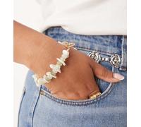 ASOS DESIGN Curve - Bracciale dorato con finte schegge e cinturino a T-Oro No Size